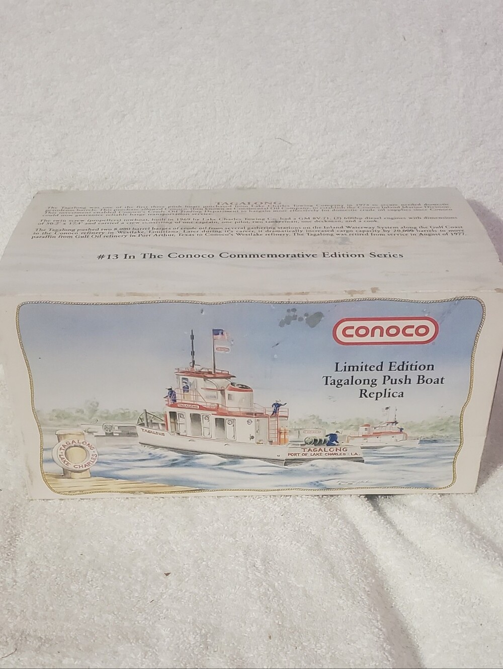 Limited Edition Tagalong Push Boat Replica - White & Red